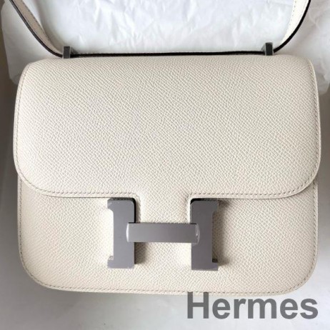 Hermes Constance 18 Handmade Bag In Nata Epsom Calfskin