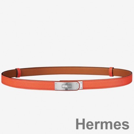 Hermes Kelly 18 Belt In Orange Epsom Leather