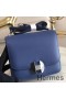 Hermes 2002 20cm Bag In Blue Brighton Evercolor Calfskin