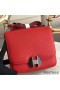 Hermes 2002 20cm Bag In Red Evercolor Calfskin