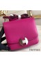 Hermes 2002 20cm Bag In Rose Purple Evercolor Calfskin