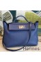 Hermes 24/24 29 Bag In Blue Clemence Calfskin