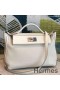 Hermes 24/24 29 Bag In White Clemence Calfskin