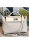 Hermes 24/24 29 Bag In White Clemence Calfskin