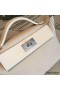 Hermes 24/24 29 Bag In White Clemence Calfskin