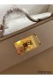 Hermes 24/24 Mini 21 Handmade Bag in Beige Weimar Evercolor Leather