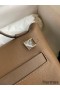 Hermes 24/24 Mini 21 Handmade Bag in Beige Weimar Evercolor Leather