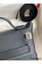 Hermes 24/24 Mini 21 Handmade Bag in Black Evercolor Leather