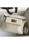 Hermes 24/24 Mini 21 Handmade Bag in Craie Evercolor Leather