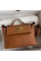 Hermes 24/24 Mini 21 Handmade Bag in Gold Evercolor Leather