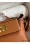 Hermes 24/24 Mini 21 Handmade Bag in Gold Evercolor Leather