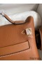 Hermes 24/24 Mini 21 Handmade Bag in Gold Evercolor Leather