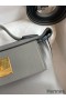 Hermes 24/24 Mini 21 Handmade Bag in Gris Meyer Evercolor Leather