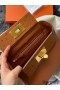 Hermes 24/24 Mini 21 Touch Bag in Gold Evercolor and Ostrich Leather