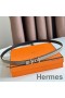 Hermes Ancre Reversible Belt 13MM in Grey Epsom Leather