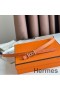 Hermes Ancre Reversible Belt 13MM in Orange Epsom Leather