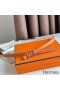 Hermes Ancre Reversible Belt 13MM in Orange Epsom Leather