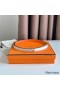 Hermes Ancre Reversible Belt 13MM in Orange Epsom Leather