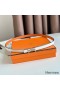 Hermes Ancre Reversible Belt 13MM in Orange Epsom Leather