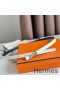 Hermes Ancre Reversible Belt 13MM in White Epsom Leather