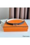 Hermes Ancre Reversible Belt 13MM in White Epsom Leather