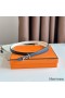 Hermes Ancre Reversible Belt 13MM in White Epsom Leather