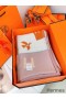 Hermes Avalon Epopee Blanket in Mandarine Wool and Cashmere