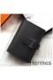Hermes Bearn Mini Wallet In Black Epsom Leather