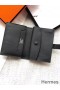 Hermes Bearn Mini Wallet In Black Epsom Leather