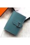 Hermes Bearn Mini Wallet In Blue Jean Epsom Leather
