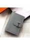 Hermes Bearn Mini Wallet In Blue Lin Epsom Leather