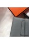 Hermes Bearn Mini Wallet In Blue Lin Epsom Leather