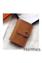 Hermes Bearn Mini Wallet In Gold Epsom Leather