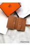 Hermes Bearn Mini Wallet In Gold Epsom Leather