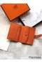 Hermes Bearn Mini Wallet In Orange Epsom Leather