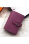 Hermes Bearn Mini Wallet In Purple Epsom Leather