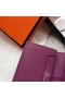 Hermes Bearn Mini Wallet In Purple Epsom Leather