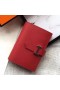 Hermes Bearn Mini Wallet In Red Epsom Leather