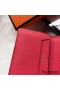 Hermes Bearn Mini Wallet In Rose Lipstick Epsom Leather