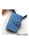 Hermes Bearn Mini Wallet In Sky Blue Epsom Leather