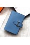 Hermes Bearn Mini Wallet In Sky Blue Epsom Leather
