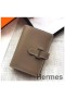 Hermes Bearn Mini Wallet In Taupe Epsom Leather