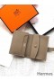 Hermes Bearn Mini Wallet In Taupe Epsom Leather