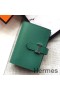Hermes Bearn Mini Wallet In Vert Vertigo Epsom Leather