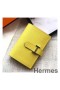 Hermes Bearn Mini Wallet In Yellow Epsom Leather