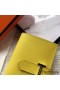 Hermes Bearn Mini Wallet In Yellow Epsom Leather
