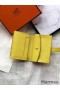 Hermes Bearn Mini Wallet In Yellow Epsom Leather