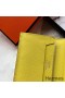 Hermes Bearn Mini Wallet In Yellow Epsom Leather