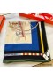 Hermes Beige/Blue Voitures en Equilibre Shawl 140