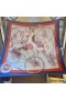 Hermes Beige/Marine Voitures en Equilibre Shawl 140